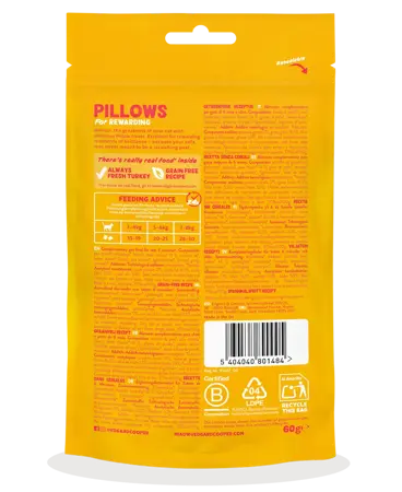Edgard & Cooper - Kattensnack Pillows Kalkoen 60g - afbeelding 2