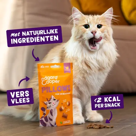 Edgard & Cooper - Kattensnack Pillows Kip 60g - afbeelding 5
