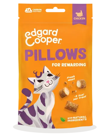 Edgard & Cooper - Kattensnack Pillows Kip 60g - afbeelding 1