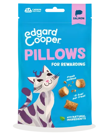 Edgard & Cooper - Kattensnack Pillows Zalm 60g - afbeelding 1