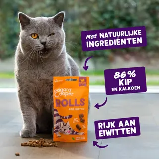 Edgard & Cooper - Kattensnack Rolls Kip/Kalkoen 45g - afbeelding 5