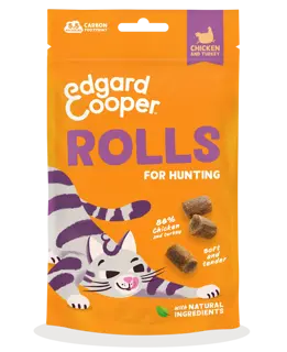 Edgard & Cooper - Kattensnack Rolls Kip/Kalkoen 45g - afbeelding 1