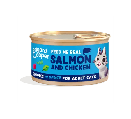 Edgard & Cooper - Kattenvoer Adult Zalm en Kip 85g - afbeelding 1