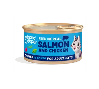 Edgard & Cooper - Kattenvoer Adult Zalm en Kip 85g - afbeelding 1