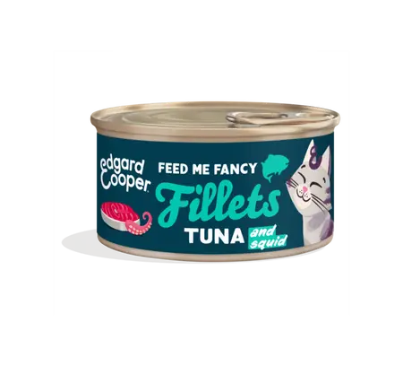 Edgard & Cooper - Kattenvoer Filets Tonijn en Inktvis 70g - afbeelding 1