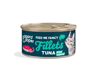 Edgard & Cooper - Kattenvoer Filets Tonijn en Inktvis 70g - afbeelding 1
