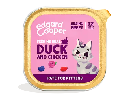 Edgard & Cooper - Kitten Pate Eend en Kip 85g - afbeelding 1