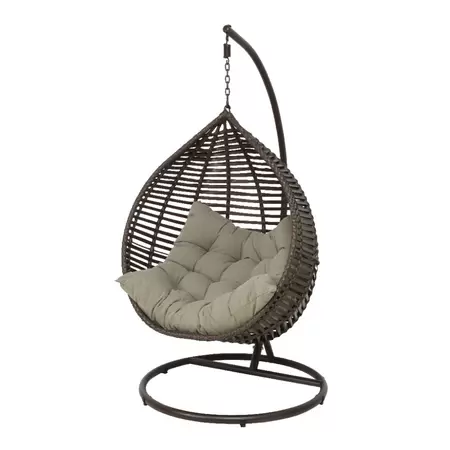 Egg Chair Hangstoel Amadora - Bruin