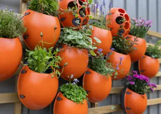 Eggologic Planter Pod Harvest Orange - verticaal tuinieren - afbeelding 5