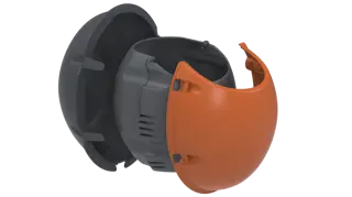 Eggologic Planter Pod Harvest Orange - verticaal tuinieren - afbeelding 3