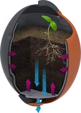 Eggologic Planter Pod Harvest Orange - verticaal tuinieren - afbeelding 4