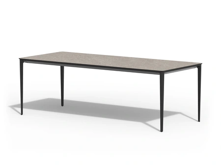 TIERRA OUTDOOR Elegante Dining Table Charcoal Trespa Dark Basalt 219 X 92 Cm