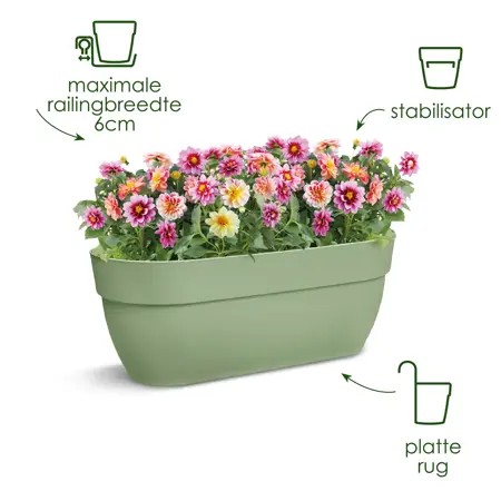 Elho Hangpot Vibia Campana Easy Large Groen - afbeelding 4