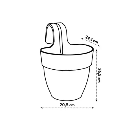 Elho Hangpot Vibia Campana Easy Small Groen - afbeelding 4