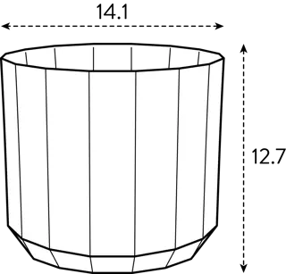 Elho Pot Facet D14cm Amandelroze - afbeelding 5
