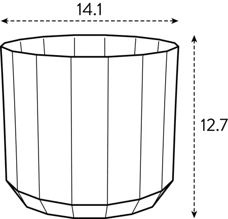 Elho Pot Facet D14cm Theegroen - afbeelding 5