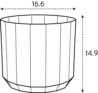 Elho Pot Facet D17cm Theegroen - afbeelding 5