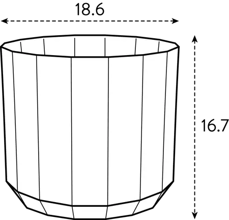 Elho Pot Facet D19cm Bos Groen - afbeelding 5