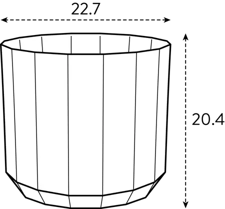 Elho Pot Facet D23cm Bos Groen - afbeelding 5