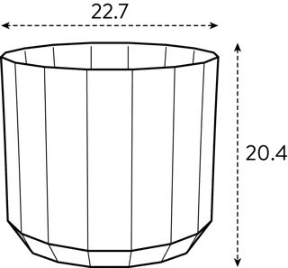 Elho Pot Facet D23cm Bos Groen - afbeelding 5