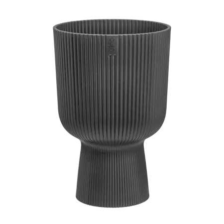 Elho - Pot Vibes Fold Coupe D14cm Antraciet - afbeelding 1
