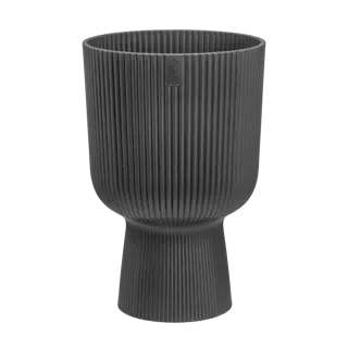 Elho - Pot Vibes Fold Coupe D14cm Antraciet - afbeelding 1