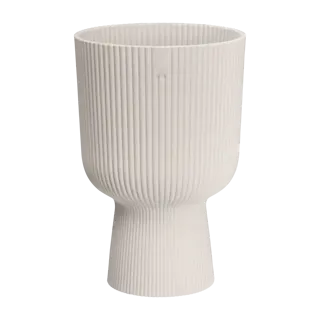 Elho - Pot Vibes Fold Coupe D14cm Linnen Wit - afbeelding 1