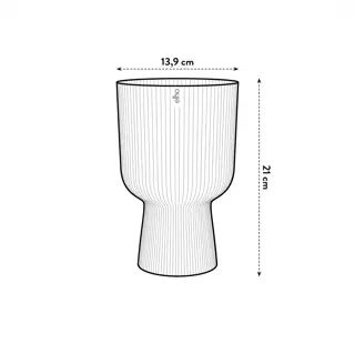 Elho - Pot Vibes Fold Coupe D14cm Varengroen - afbeelding 3