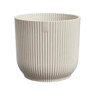 Elho - Pot Vibes Fold D22 cm - Linnen Wit - afbeelding 1