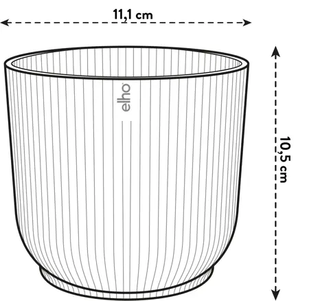 Elho - Pot Vibes Fold Mini D11 cm - Antraciet - afbeelding 5