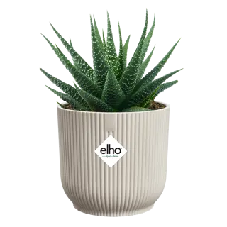 Elho - Pot Vibes Fold Mini D11 cm - Linnen Wit - afbeelding 2