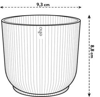 Elho - Pot Vibes Fold Mini D9 cm - Antraciet - afbeelding 3