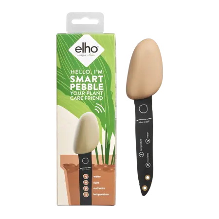 Elho Smart Pebble – Aardebruin – Plantensensor met app voor verzorgingsmeldingen