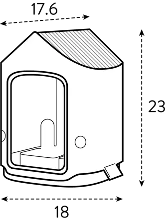 Elho Voedersilo Cosy 18cm Beige - afbeelding 4