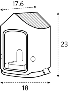 Elho Voedersilo Cosy 18cm Beige - afbeelding 4