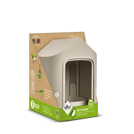 Elho Voedersilo Cosy 18cm Beige - afbeelding 2