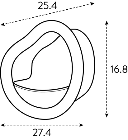 Elho Voedersilo Organic 25cm Bruin - afbeelding 5