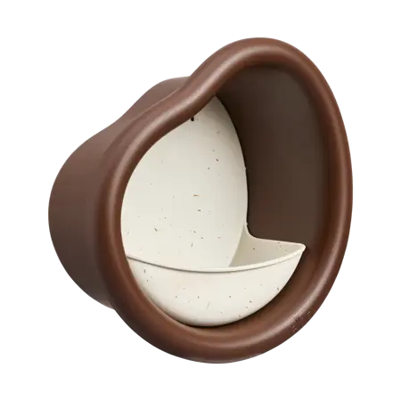 Elho Voedersilo Organic 25cm Bruin - afbeelding 1