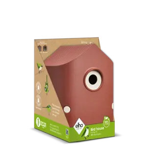 Elho Vogelhuis Cosy 18cm Toscaans Rood - afbeelding 2