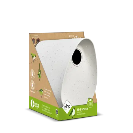 Elho Vogelhuis Essential 18cm Grijs - afbeelding 3