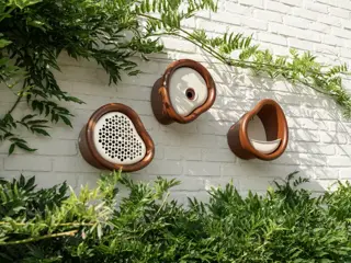 Elho Vogelhuis Organic 25cm Bruin - afbeelding 5