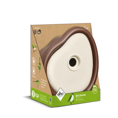 Elho Vogelhuis Organic 25cm Bruin - afbeelding 2