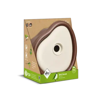 Elho Vogelhuis Organic 25cm Bruin - afbeelding 2