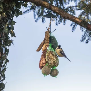 Esschert Design Vogelvoederhaak + dakje