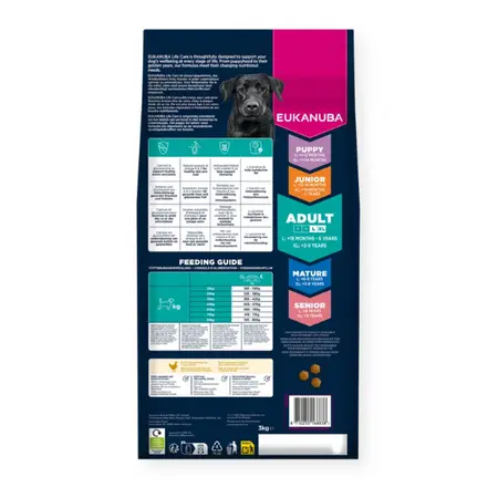 Eukanuba Hondenbrokken Adult Grote Rassen - Kip 3 kg - afbeelding 2