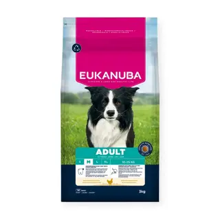 Eukanuba Hondenbrokken Adult Middelgrote Rassen - Kip 3 kg - afbeelding 1
