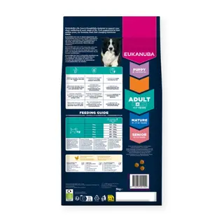 Eukanuba Hondenbrokken Adult Middelgrote Rassen - Kip 3 kg - afbeelding 2