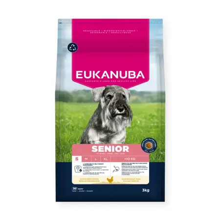 Eukanuba Hondenbrokken Senior Kleine Rassen - Kip 3 kg - afbeelding 1