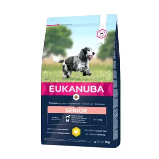 Eukanuba Hondenvoer Caring Senior Medium - Chicken 3kg