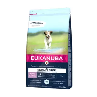 Eukanuba Hondenvoer Grain Free Puppy & Junior Small/Medium - Ocean Fish 3kg